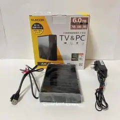 ELECOM エレコム　HDD 6TB ELD-HTV060UBK