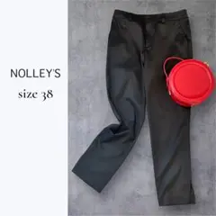 NOLLEY’S Light ノーリーズ ストレートパンツ ブラック 38 M
