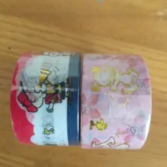●未使用●SNOOPY スヌーピー 箔押し マスキングテープ2個セット