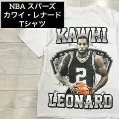 NBA スパーズ カワイ レナード グラフィックプリント Tシャツ ホワイト L