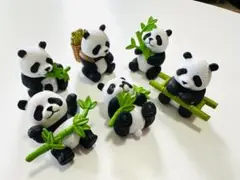 ついに大家族！パンダ置物 6個セット 新品 未使用