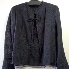【お買い得】総レースの黒アンサンブル