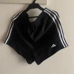 adidas ストライプパンツ Mサイズ 黒