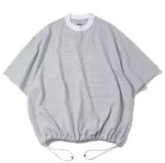 is-ness BALLOON BORDER SHORT SLEEVE T L