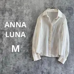 美品✨a4107【ANNA LUNA】長袖シアーブラウス
