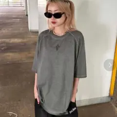 sedacle メタルプレート加工tee チャコールグレー M