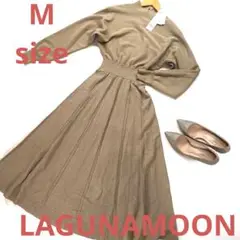 未使用品 LAGUNAMOON レースジャガードニットワンピース 4754