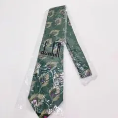 未使用保管品　dunhill ダンヒル　ネクタイ　グリーン　シルク