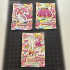 アイカツカード 3枚セットと4枚セット