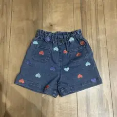 ミコリッド　ハート刺繍　ショートパンツ　100