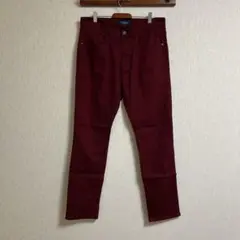 Navy ワインレッド　パンツ
