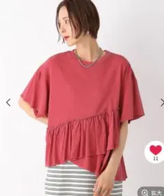 レプシィム　LEPSIM　裾フリルトップス　Tシャツ