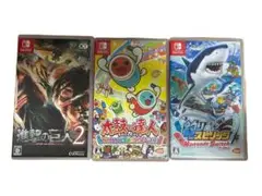 進撃の巨人2・太鼓の達人・魚釣りスピリッツ 3本セット