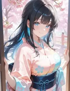 AIイラスト 美女 A4ポスター I44