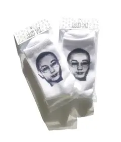 ARAKI 顔プリント25SS ソックス　ブラック