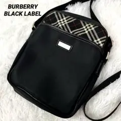 BURBERRY BLACK LABEL ショルダーバッグ　ブラック