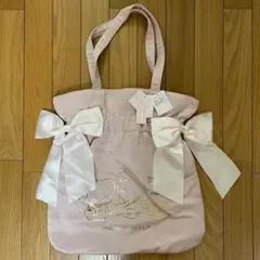 【新品、Maison de FLEUR】チアリ―チャムダブルリボンギャザートート