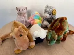 【美品】tyビーニーベイビーズ　動物　6点おまとめ