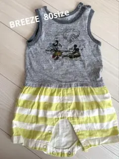 即購入OK⭐︎BREEZE ミッキー タンクトップロンパース 80