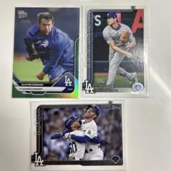 MLB ドジャース トレーディングカード3枚セット