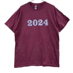 ギルダン ヘビーコットン 半袖 プリントTシャツ 2024 赤 L【5022】