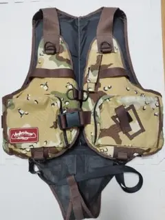 Anglers House Life Floating Vest Jacket Sand Camo Deadstock