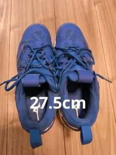 Mizuno バレーボールシューズ 青　ウェーブモーメンタム 27.5