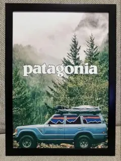 29 パタゴニア　アートポスター　アメリカンレトロ　額付き