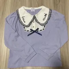 アクシーズファムキッズ　長袖カットソー　音符　ネコ　130