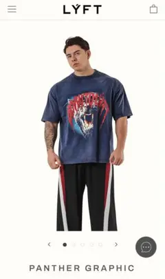 lyftパンサーグラフィック Tシャツ Sサイズ