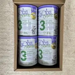 bubs Organic 3 有機グラスフェッド粉ミルク 4缶セット