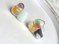 ❤SummerSALE❤7743 トリプルナギット ノンホールピアス
