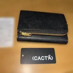 CACTA ブラック 三つ折り財布