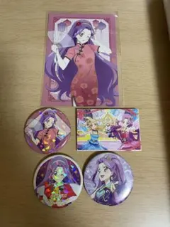神崎美月 アイカツ 缶バッジ ポストカード 5点セット