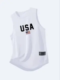 USA タンクトップ ホワイト