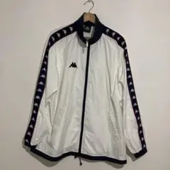 Kappa ウィンドブレーカー ホワイト/ネイビー