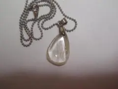 ◇ルチルクオーツ・ドロップ ペンダント-ｄ