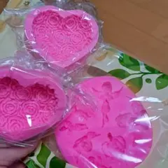 シリコンモールド　2種（天使&バラ）