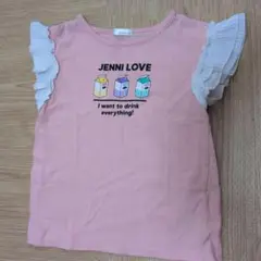 JENNI LOVE フリル袖ピンクTシャツ