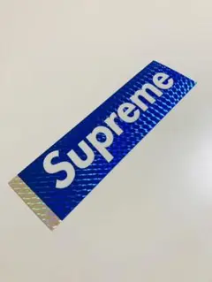 SUPREME ステッカー ホログラム ブルー