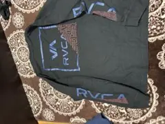 RVCA ロゴプリント 長袖カットソー ブラック