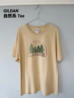 GILDAN 自然系 nature プリント 環境Tシャツ L