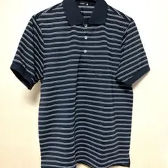 メンズ ゴルフポロシャツ　 L サイズ　ボーダー