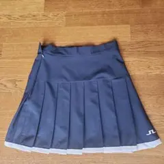 美品　J.LINDEBERG ダークブルー プリーツスカート S