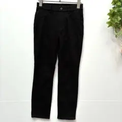 【UNIQLOユニクロ】スキニーパンツ　ウエストゴム　ストレッチ　ブラック　S