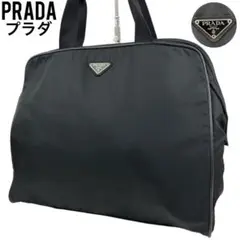 ✨極美品 PRADA プラダ ハンドバッグ ブラック ナイロン レザー 手提げ