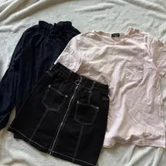 3点まとめ売り　女の子160 コムサ　UNIQLO ギャル　スカート　きれいめ