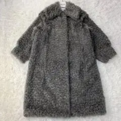 美品 IRENE アイレネ ロングコート レディース フェイクファーコート