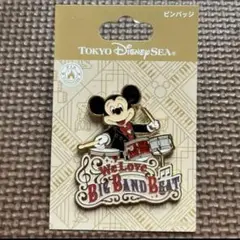 ディズニーシー　Weloveビッグバンドビート　ミッキー ピンバッジ