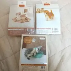 ハマナカ 羊毛フェルトキット 猫 セット